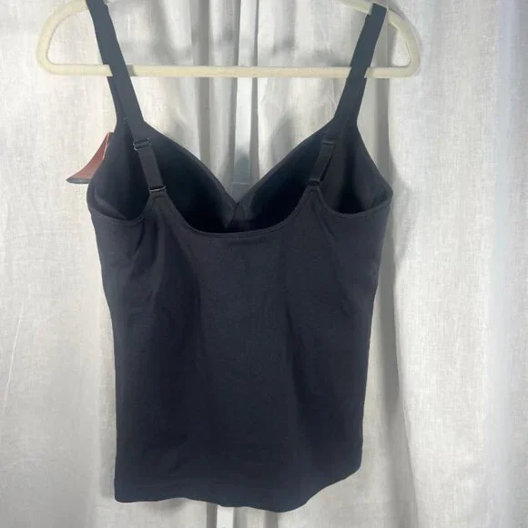 NWT Shapermint Essentials Sweetheart Built-In Bra Shaper Cami in Black - Size XL - Picture 8 of 9